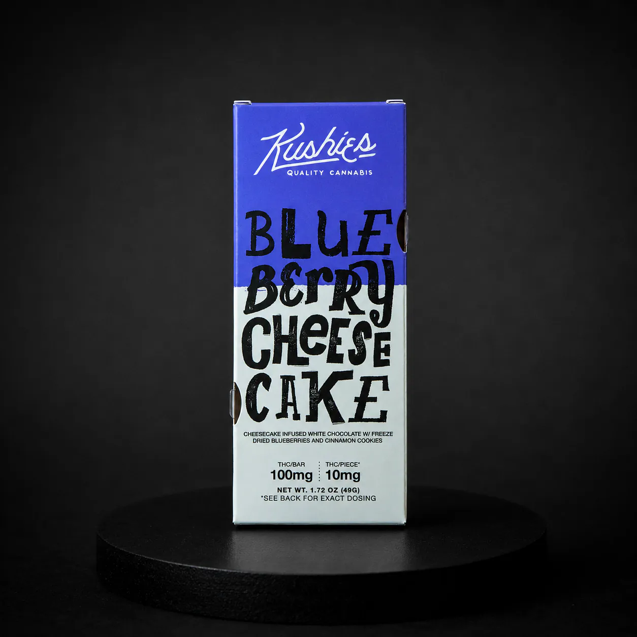 Kushies Blueberry Cheesecake Chocolate Bar