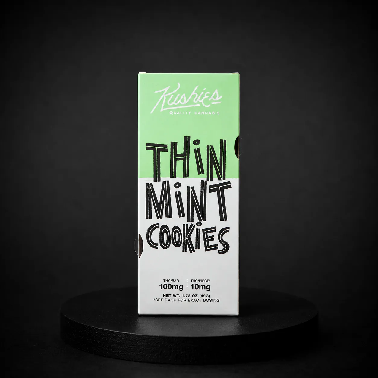 Kushies Thin Mint Cookies Chocolate Bar