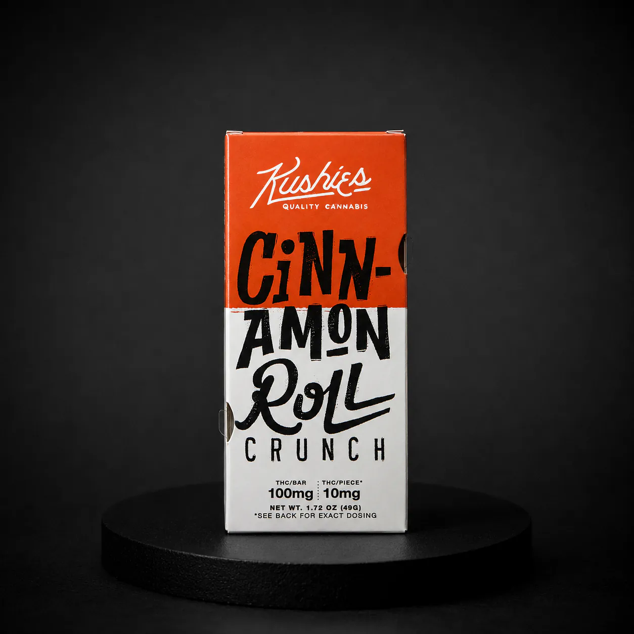 Kushies Cinnamon Roll Crunch Chocolate Bar