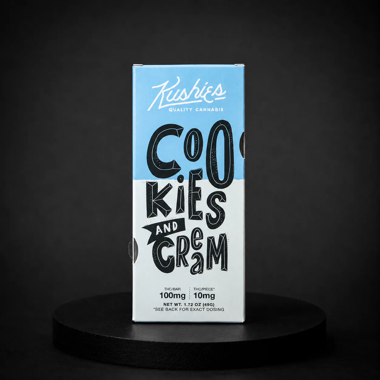 Kushies Cookies and Cream Chocolate Bar