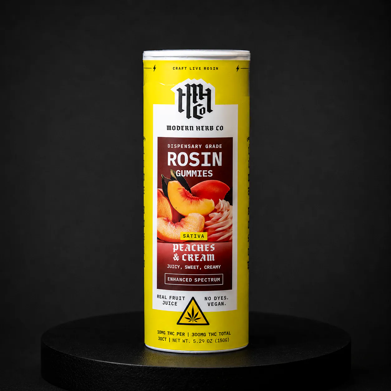 Modern Herb Co Peaches and Cream Craft Live Rosin Gummies