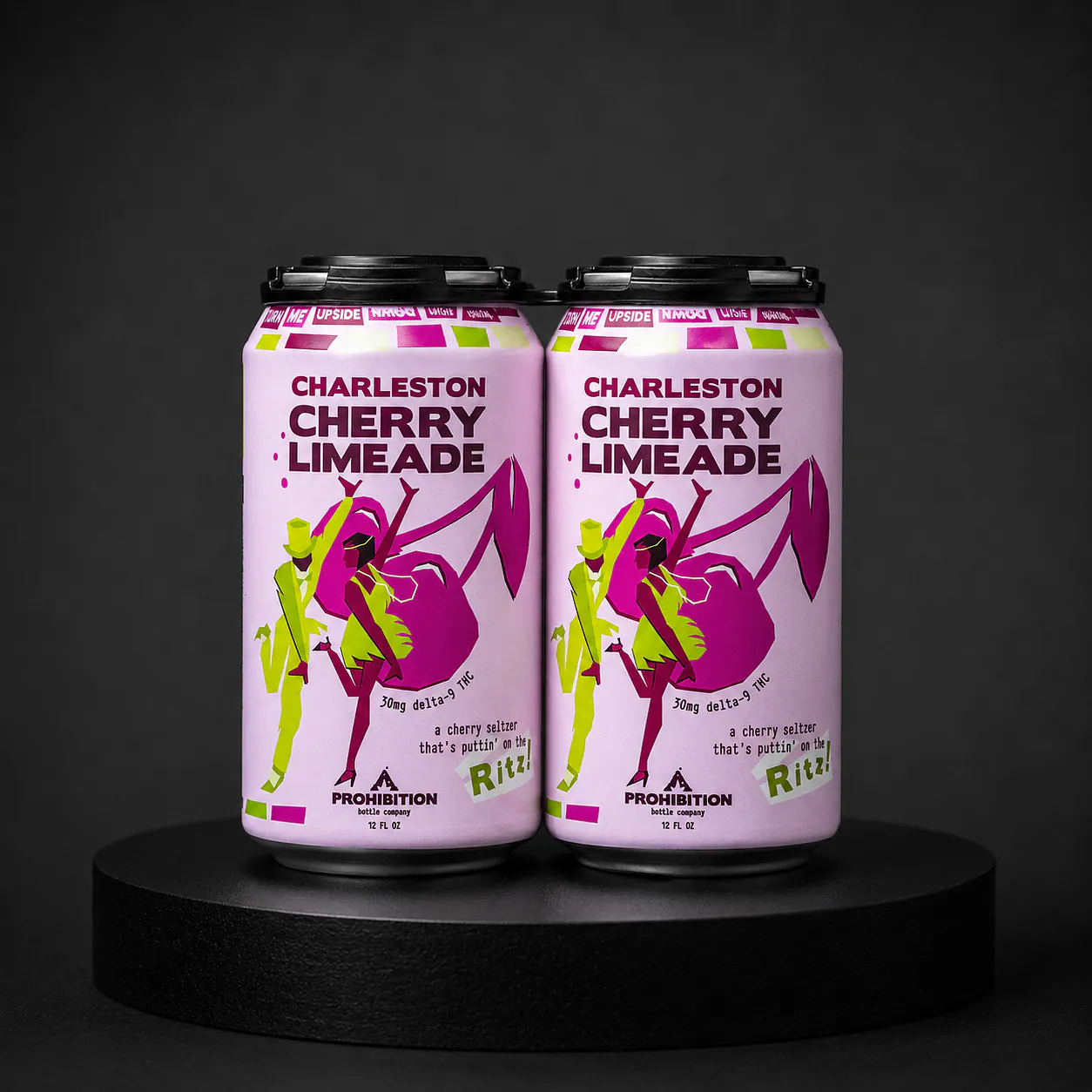 Prohibition Charleston Cherry Limeade Seltzer — 30mg Hemp-Derived Δ9 THC